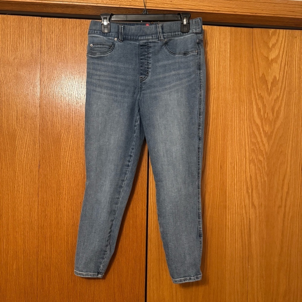 NWOT SPANX light vintage wash skinny jeans - Picture 5 of 6